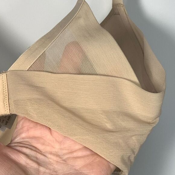 Wacoal Ultimate Side Smoother Wire Free T-Shirt Bra Sand Tan Size 32D - Picture 4 of 7